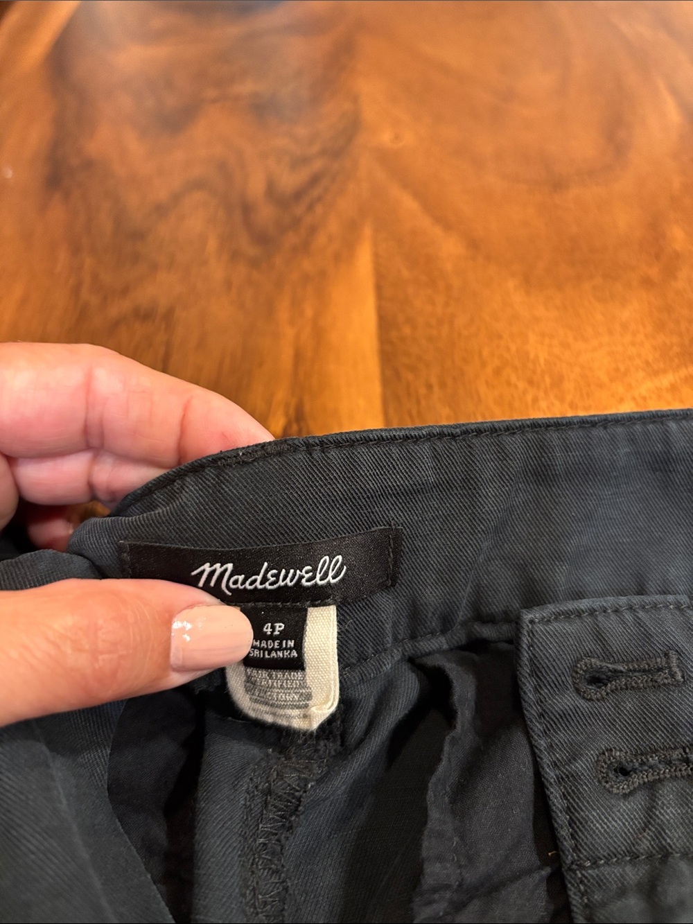 Madewell Black High-Rise Pants - Picture 2 of 3